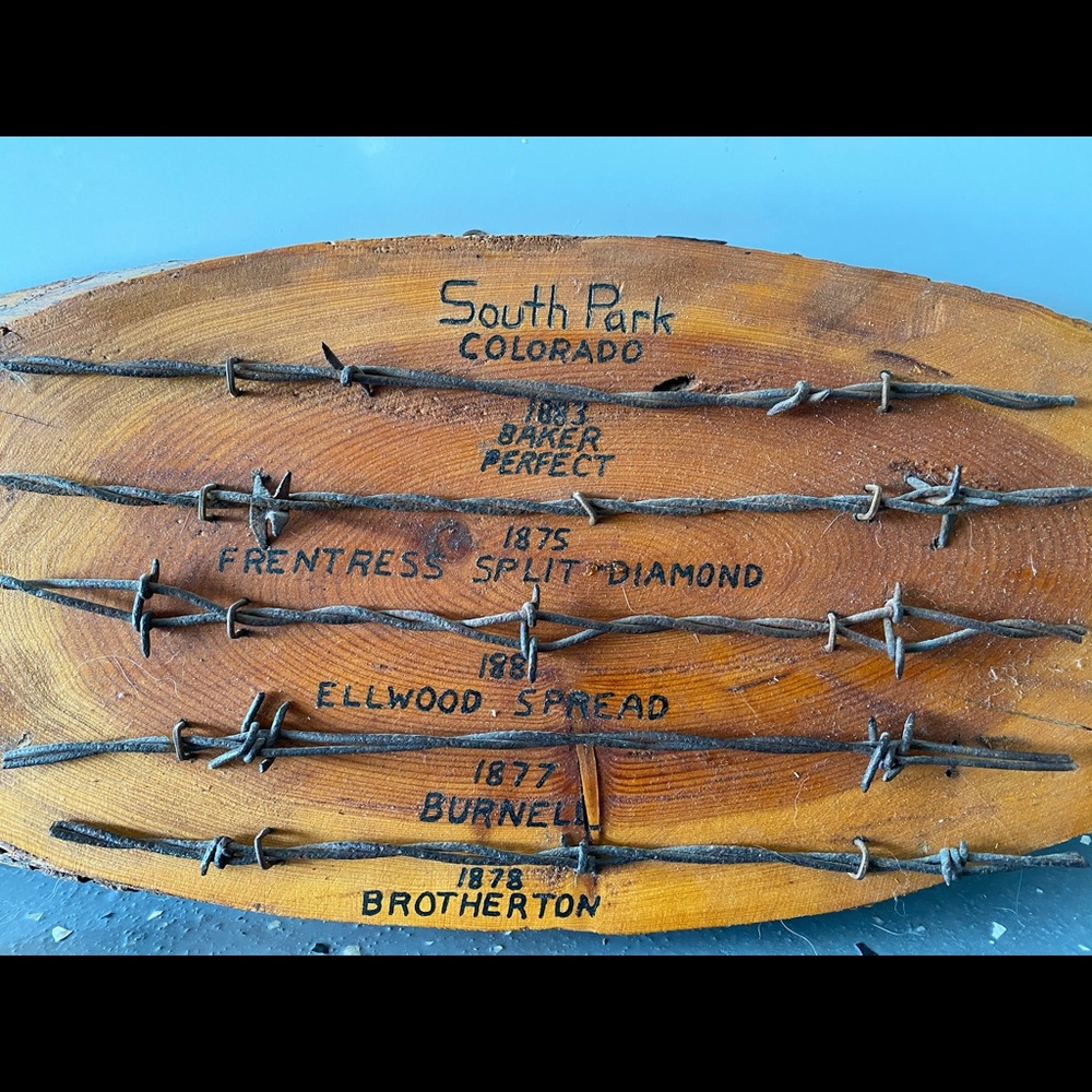 Vintage Barbed Wire Sign